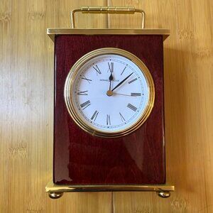 Howard Miller Rosewood Bracket Tabletop Clock Model # 613528